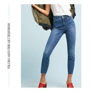 Anthropologie‎ Pilcro and the Letterpress Raw Hem Stet Jeans 25